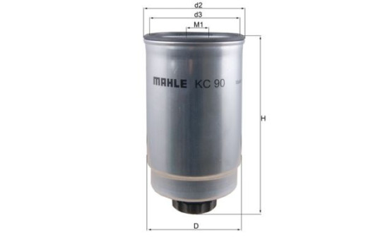 Fuel filter KC 90 Mahle, Image 2