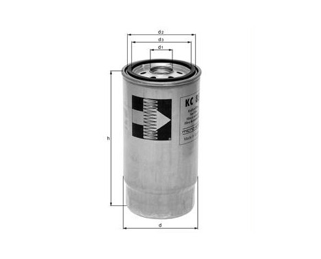 Fuel filter KC 98 Mahle, Image 2