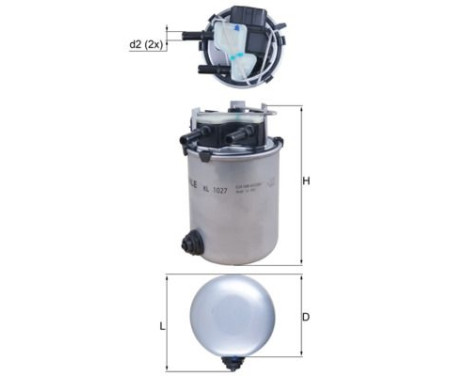Fuel filter KL 1027 Mahle
