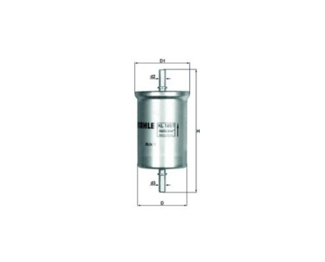 Fuel filter KL 165/1 Mahle