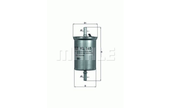 Fuel filter KL 165 Mahle