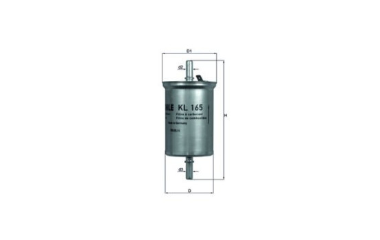 Fuel filter KL 165 Mahle, Image 2