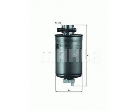 Fuel filter KL 197 Mahle
