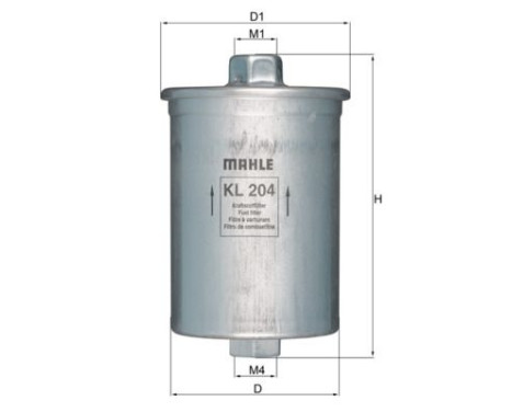 Fuel filter KL 204 Mahle, Image 2