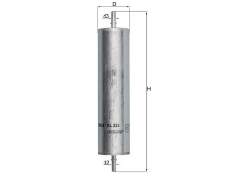 Fuel filter KL 232 Mahle, Image 2