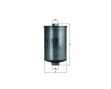 Fuel filter KL 28 Mahle, Image 2