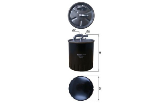 Fuel filter KL 313 Mahle, Image 2
