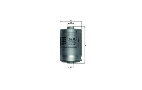 Fuel filter KL 36 Mahle, Image 2