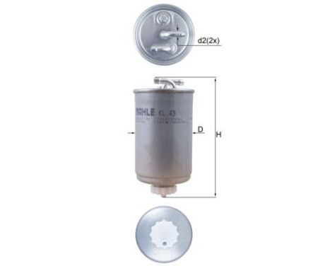Fuel filter KL 43 Mahle