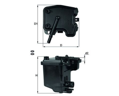 Fuel filter KL 431D Mahle, Image 2