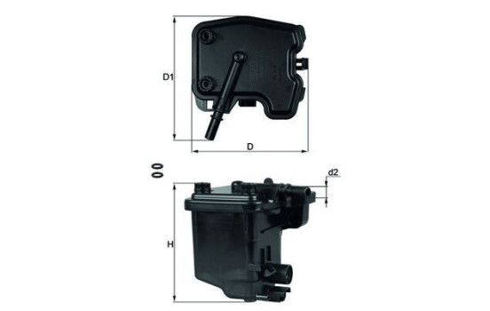 Fuel filter KL 431D Mahle, Image 2