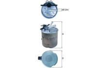 Fuel filter KL 440/37 Mahle