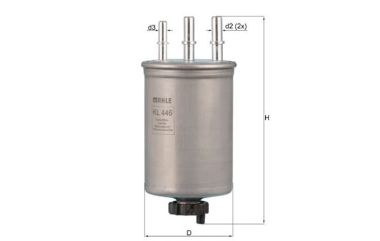 Fuel filter KL 446 Mahle, Image 2