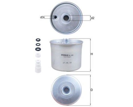 Fuel filter KL 468 Mahle, Image 2