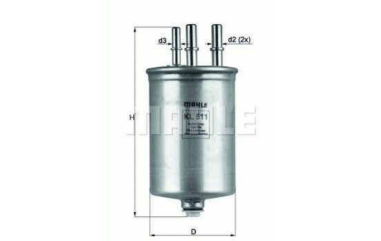 Fuel filter KL 511 Mahle