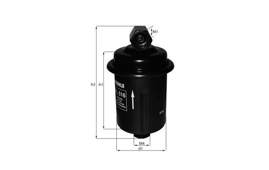 Fuel filter KL 516 Mahle