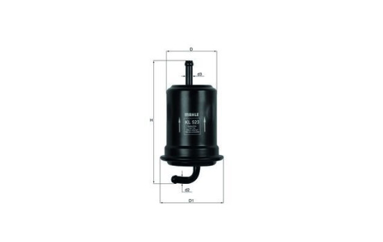 Fuel filter KL 523 Mahle, Image 2