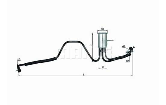 Fuel filter KL 544 Mahle