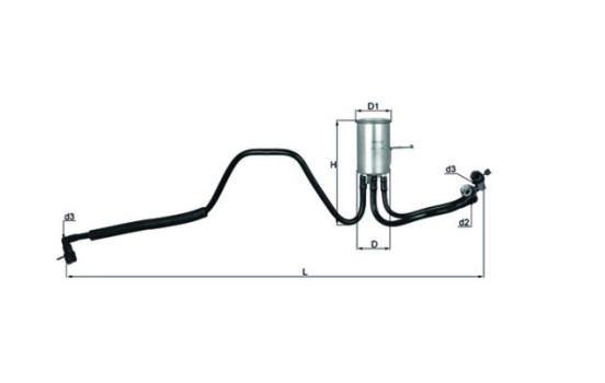 Fuel filter KL 544 Mahle, Image 2