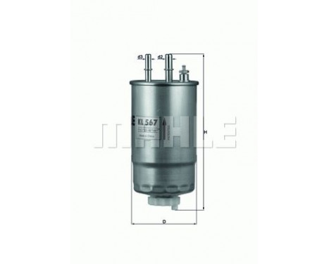 Fuel filter KL 567 Mahle, Image 2