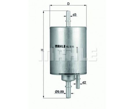 Fuel filter KL 570 Mahle