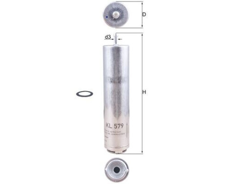 Fuel filter KL 579D Mahle, Image 2