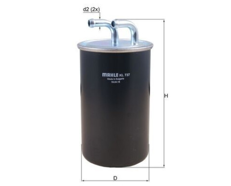 Fuel filter KL 737 Mahle, Image 2