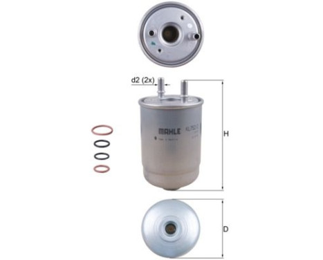 Fuel filter KL 752/2D Mahle