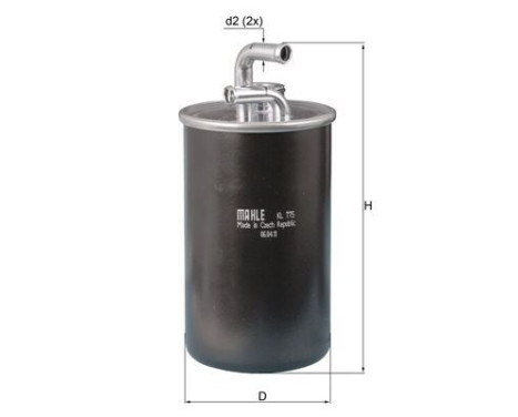 Fuel filter KL 775 Mahle, Image 2