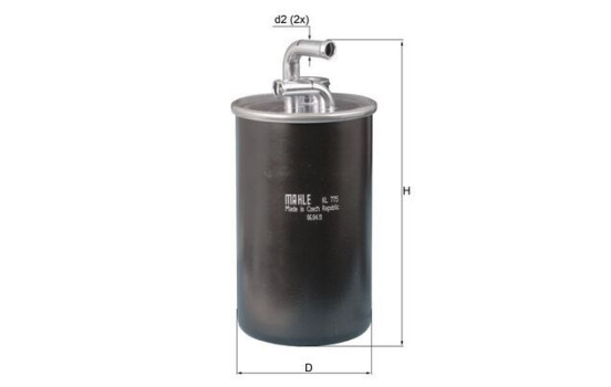 Fuel filter KL 775 Mahle, Image 2