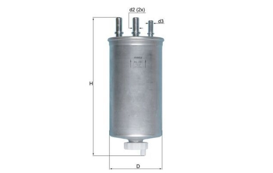 Fuel filter KL 781 Mahle, Image 2