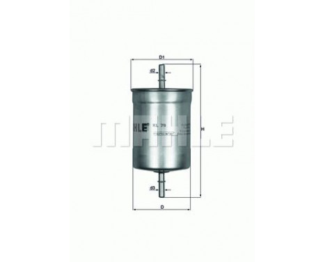 Fuel filter KL 79 Mahle, Image 4