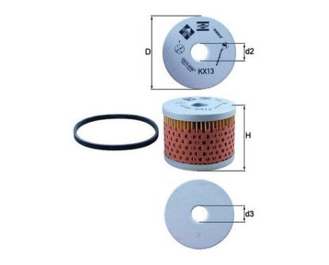 Fuel filter KX 13D Mahle