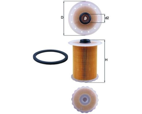 Fuel filter KX 183D Mahle, Image 2