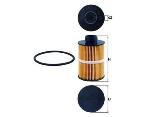 Fuel filter KX 208D Mahle, Image 2