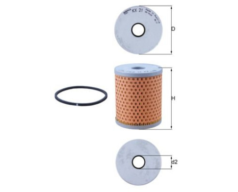 Fuel filter KX 21D Mahle