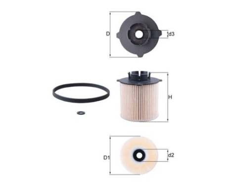 Fuel filter KX 265D Mahle, Image 2