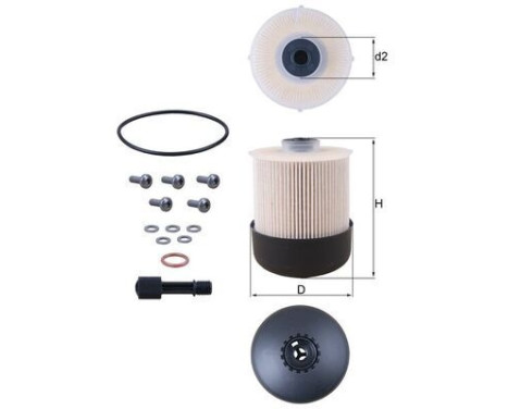 Fuel filter KX 338/26D Mahle, Image 2