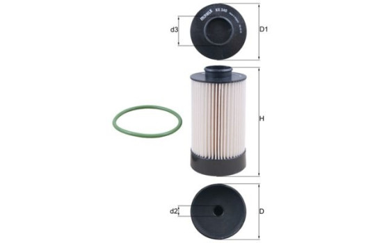 Fuel filter KX 340 D Mahle