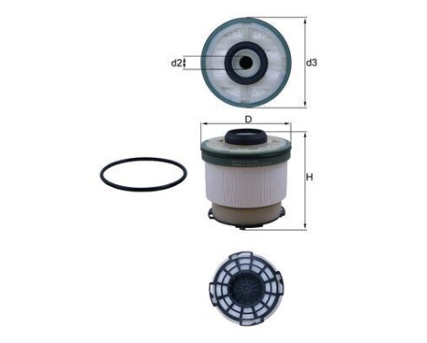 Fuel filter KX 385D Mahle