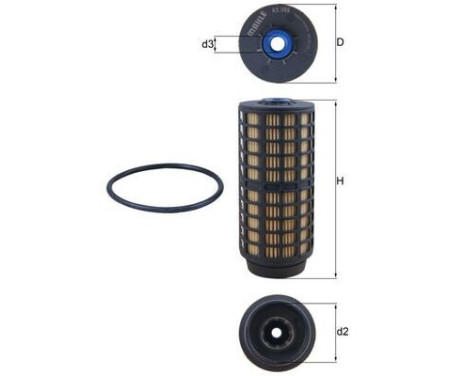 Fuel filter KX 399D Mahle