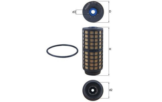 Fuel filter KX 399D Mahle