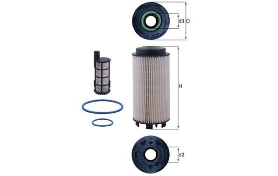 Fuel filter KX 403/1KIT Mahle