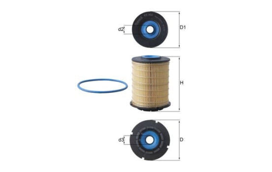 Fuel filter KX 404D Mahle
