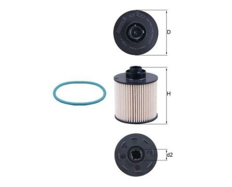 Fuel filter KX 420D Mahle