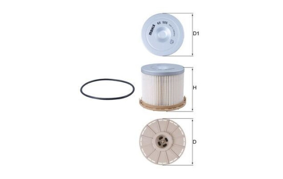 Fuel filter KX 505D Mahle