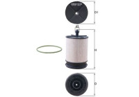 Fuel filter KX 569D Mahle