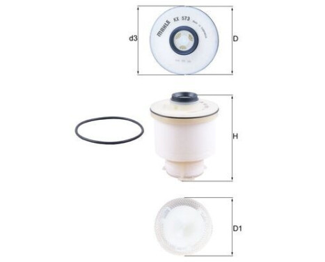 Fuel filter KX 573D Mahle