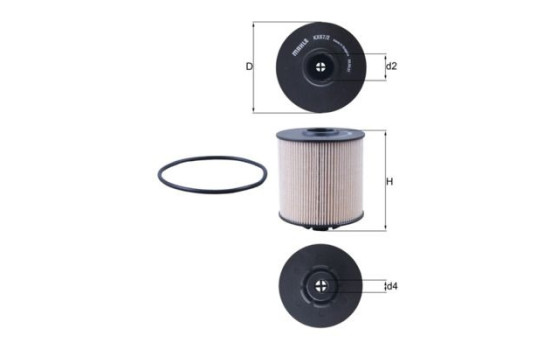 Fuel filter KX 67/2 D Mahle