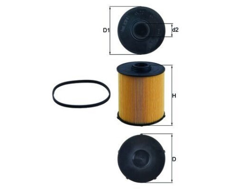 Fuel filter KX 70D Mahle, Image 2